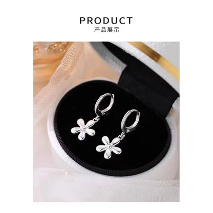 Floral Hoop Earring