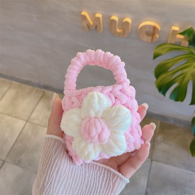 Floral Knit AirPods / Pro Earphone Case Skin - Pink