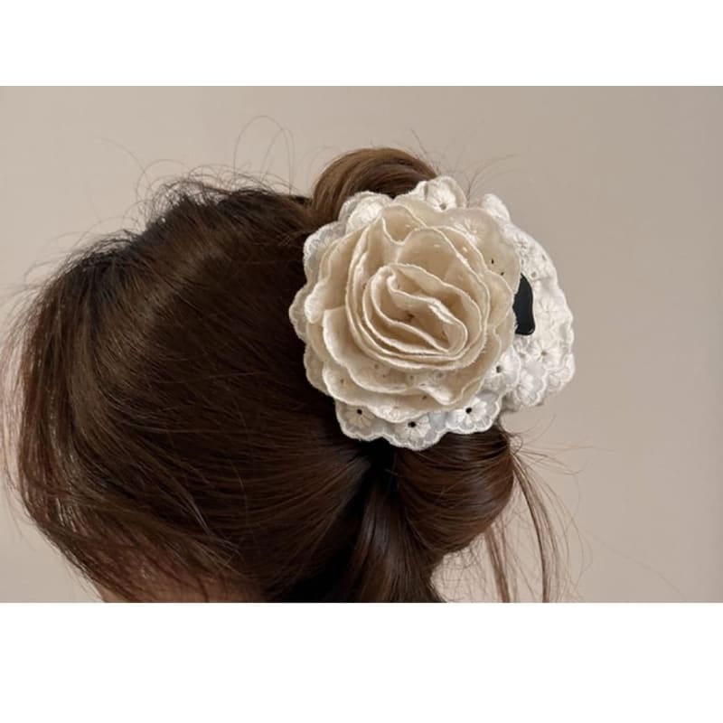 Floral Lace Hair Clamp