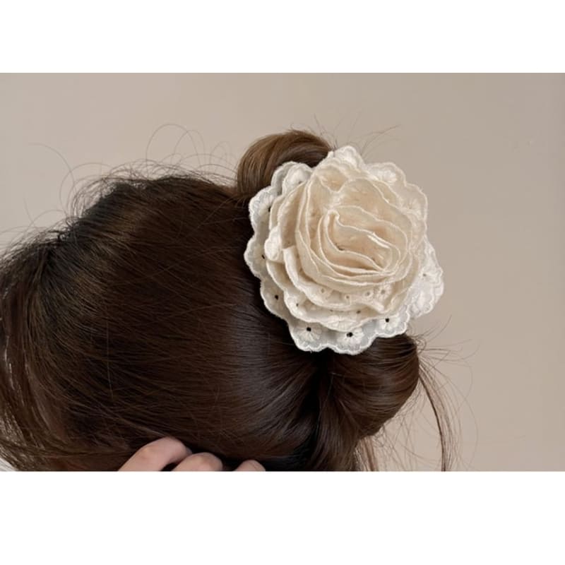 Floral Lace Hair Clamp