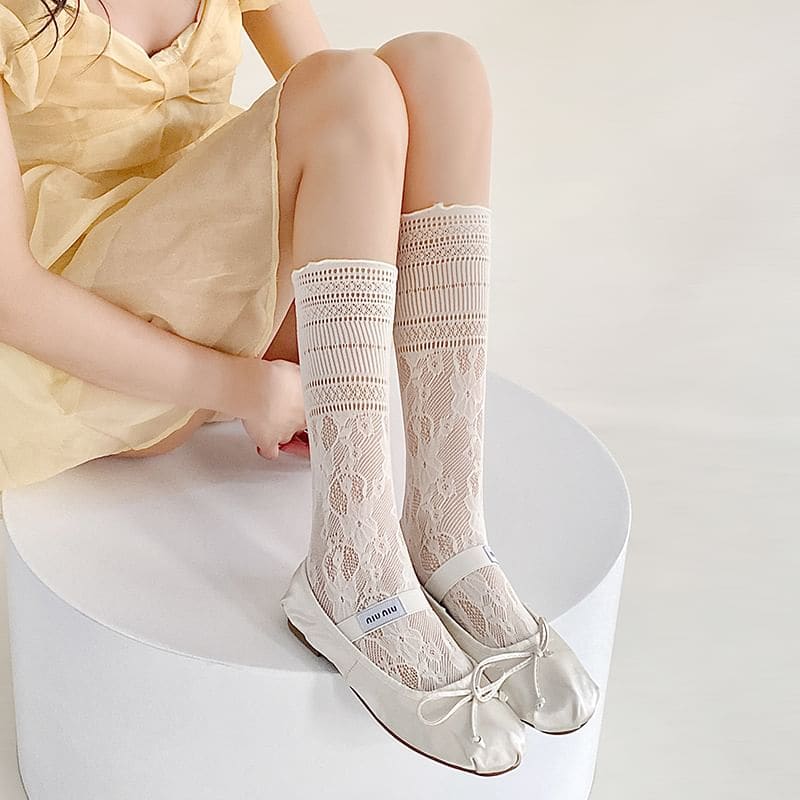 Floral Lace Socks - Socks