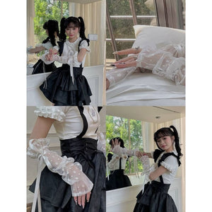Floral Lolita Sleeves Arm Warmers SpreePicky