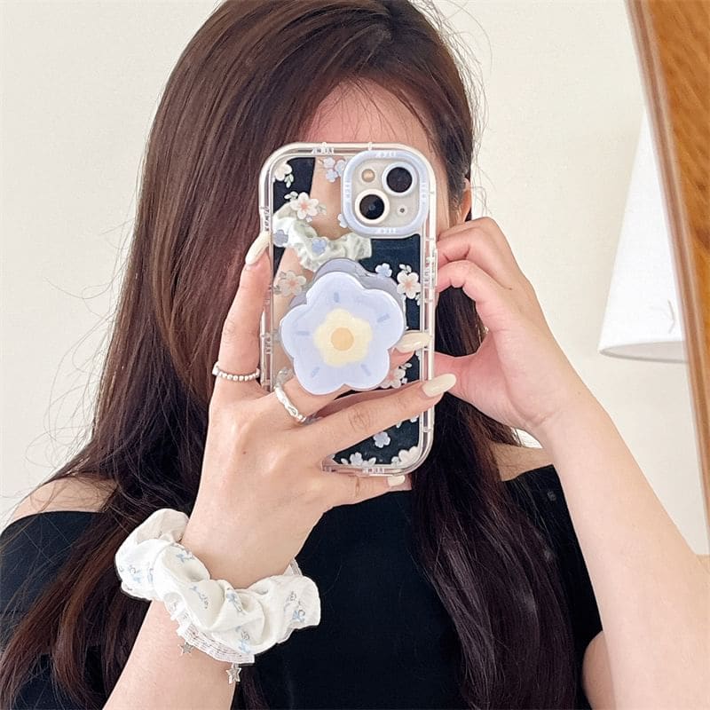 Floral Mirrored Phone Case - iPhone 15 Pro Max / 15 Pro