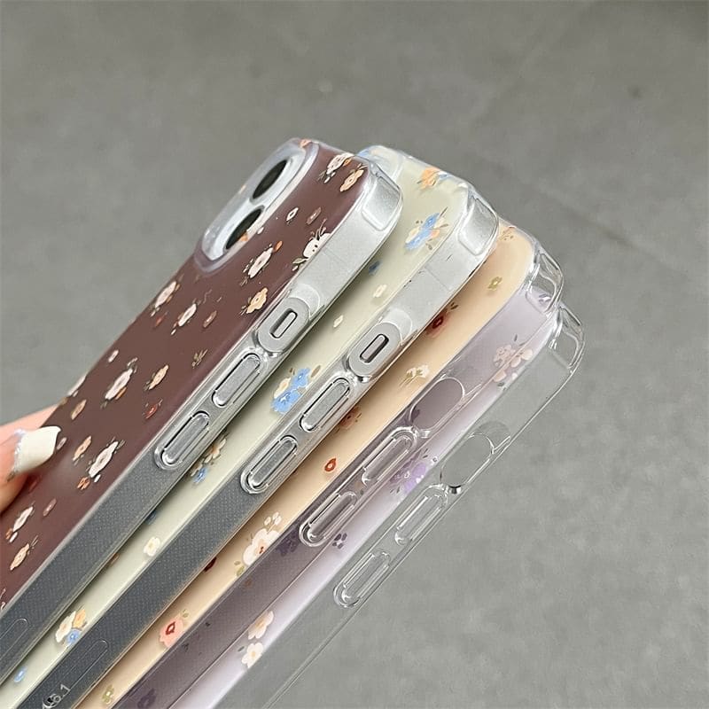 Floral Phone Case - 15 Pro Max / 15 Pro / 15 / 14 Pro Max