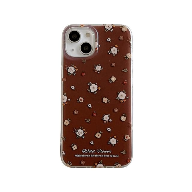 Floral Phone Case - 15 Pro Max / 15 Pro / 15 / 14 Pro Max