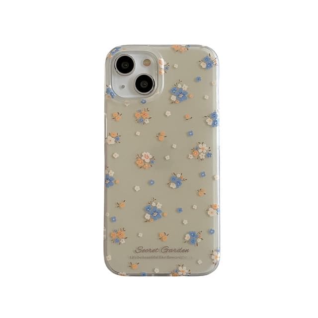 Floral Phone Case - 15 Pro Max / 15 Pro / 15 / 14 Pro Max