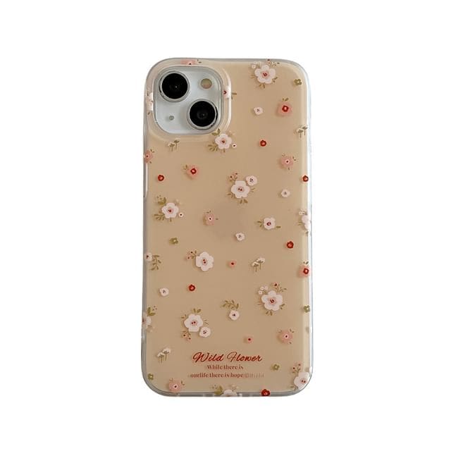 Floral Phone Case - 15 Pro Max / 15 Pro / 15 / 14 Pro Max