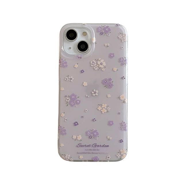 Floral Phone Case - 15 Pro Max / 15 Pro / 15 / 14 Pro Max