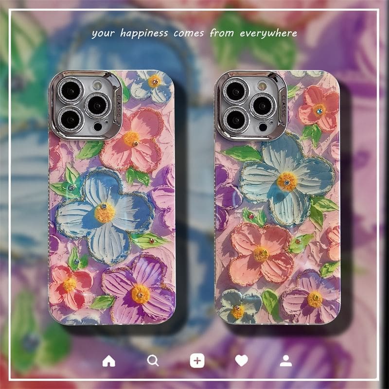 Floral Phone Case - iPhone 15 Pro Max / 15 Pro / 15 / 14