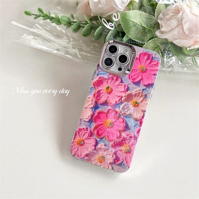 Floral Phone Case - iPhone 15 Pro Max / 15 Pro / 15 / 14