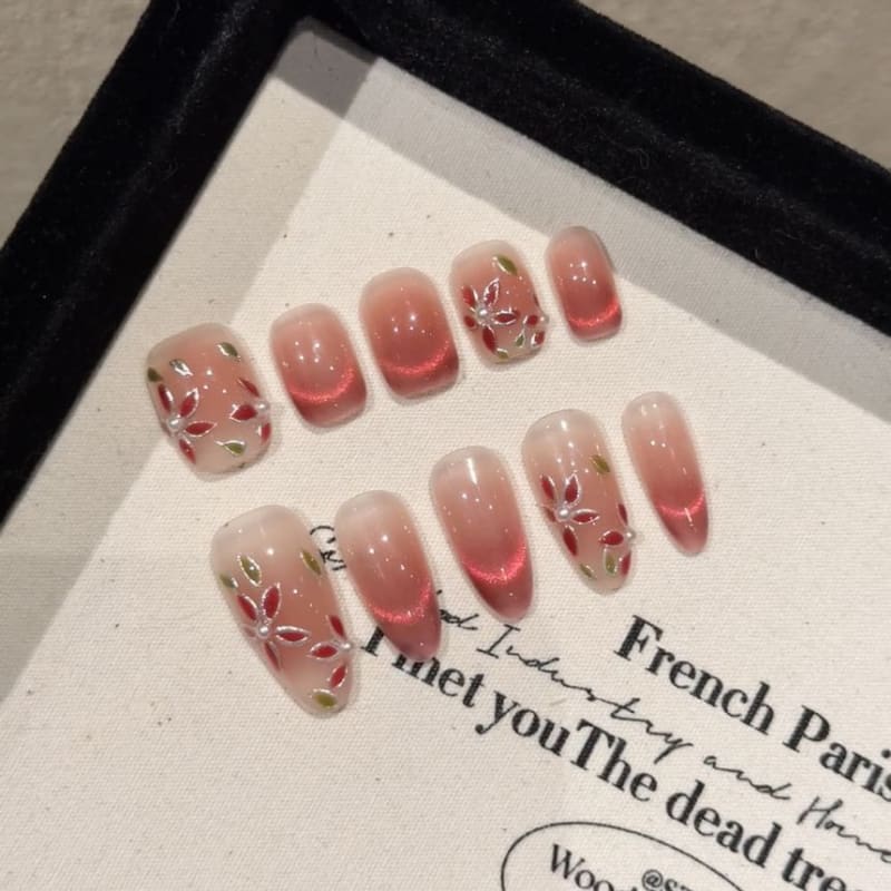 Floral Press On Nail (Various Designs)