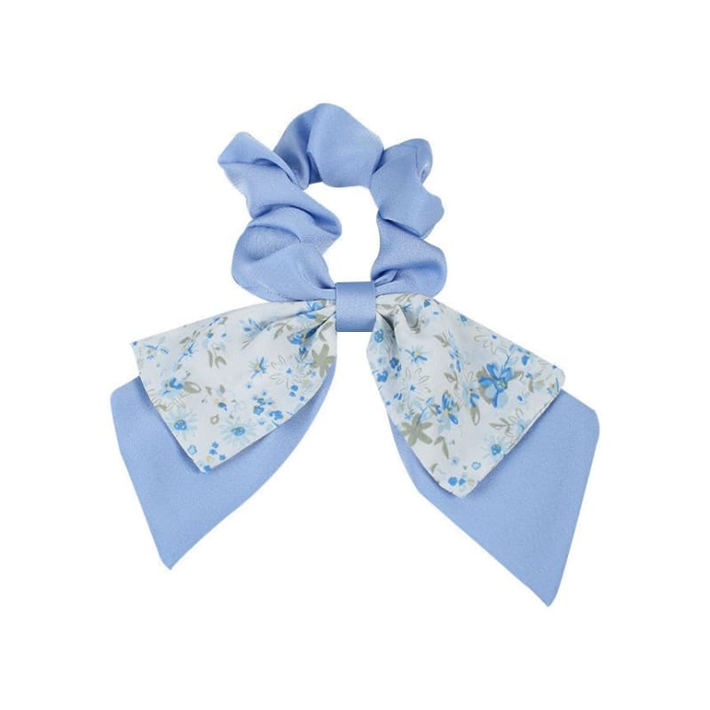 Floral Print Bow Scrunchie