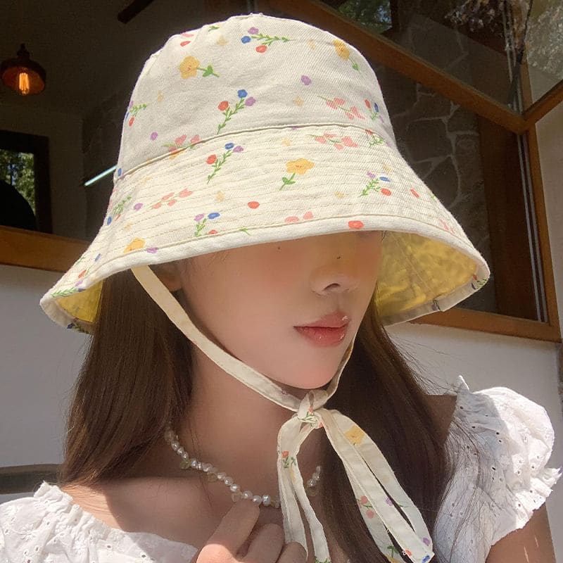 Floral Print Bucket Hat