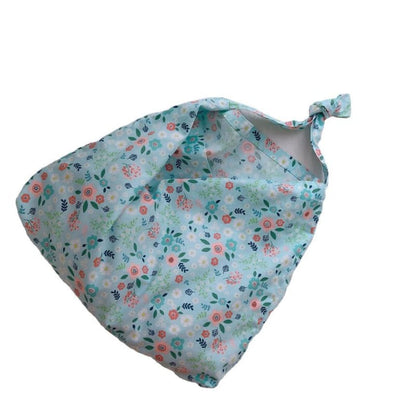 Floral Print Cotton Tote Bag