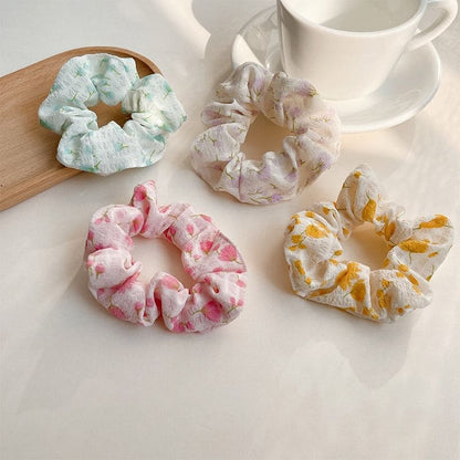 Floral Print Scrunchie