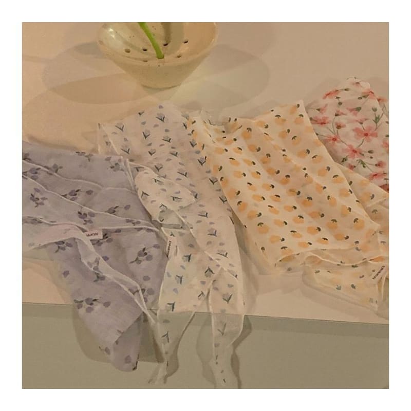 Floral Print Square Scarf (Various Designs)