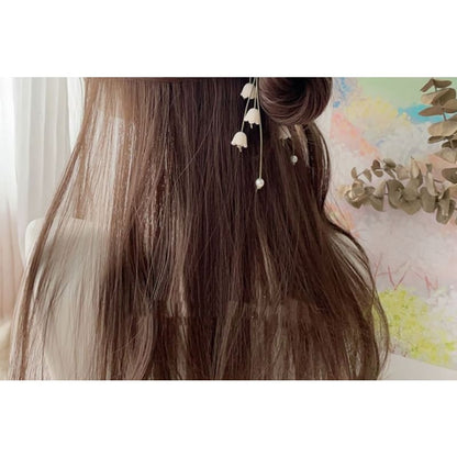 Floral Ribbon Hair Claw Clip