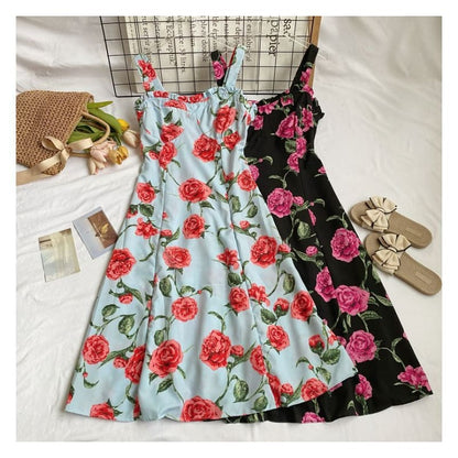 Floral Suspender Skirt