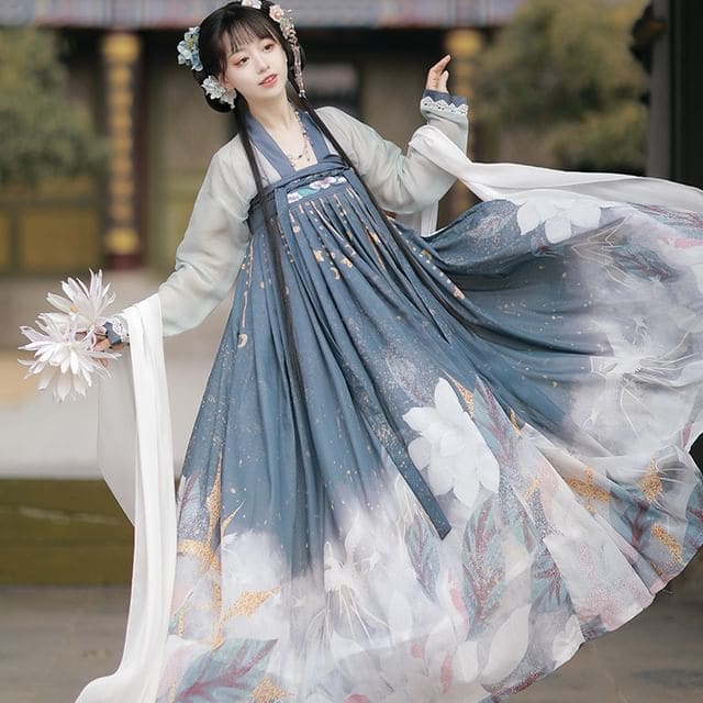 Floral Traditional Chinese Costume Set