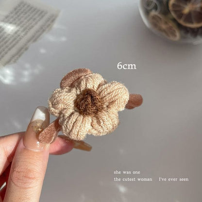 Floral Yarn Hair Clamp / Hair Clip / Headband - Hair Clamp