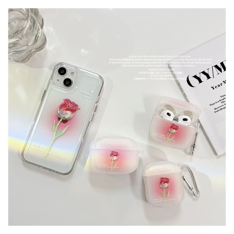 Flower Accent AirPods Earphone Case Skin