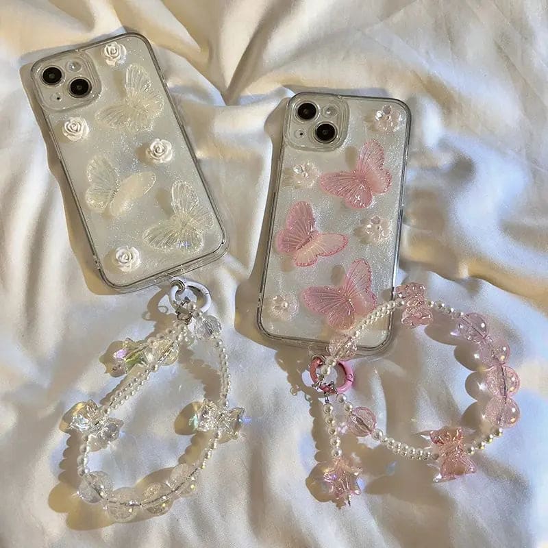 Kawaii Aesthetic Y2K Cute Fairy Flower Butterfly Phone Case MK Kawaii Store