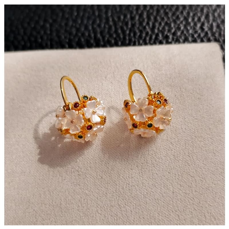 Flower Drop Earring