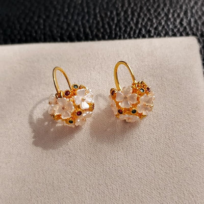 Flower Drop Earring