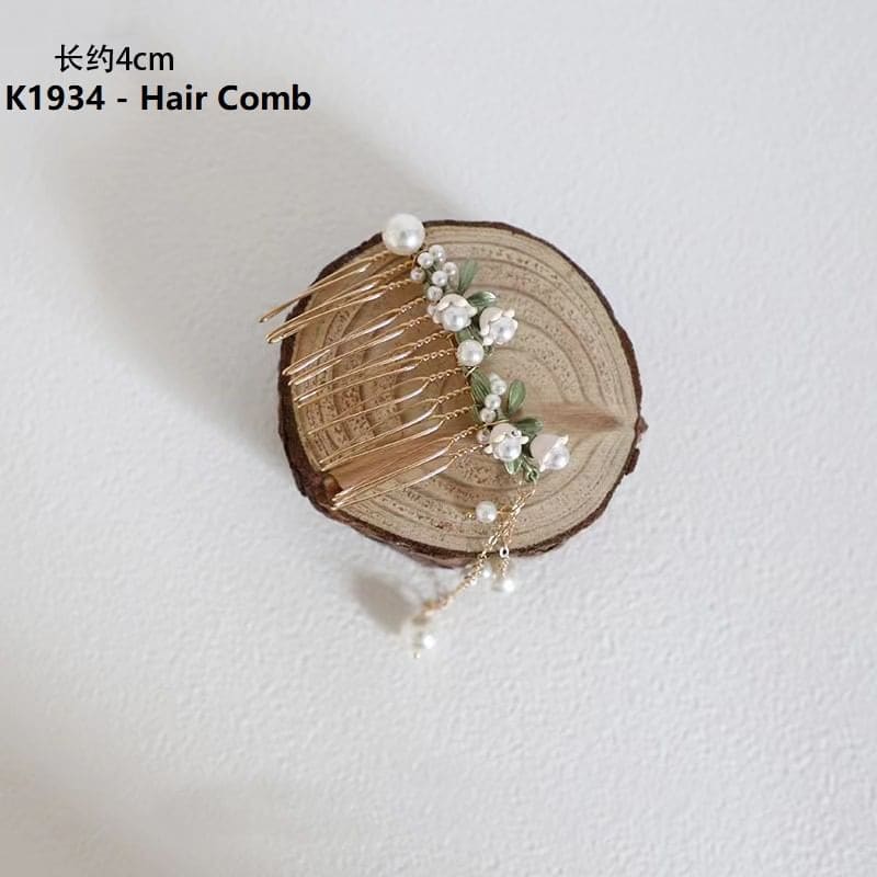 Flower Faux Pearl Hair Claw / Headband / Hair Clip