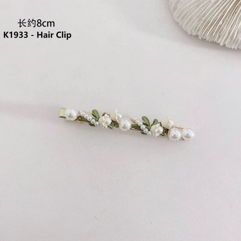 Flower Faux Pearl Hair Claw / Headband / Hair Clip