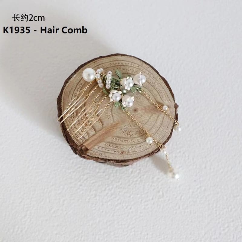 Flower Faux Pearl Hair Claw / Headband / Hair Clip