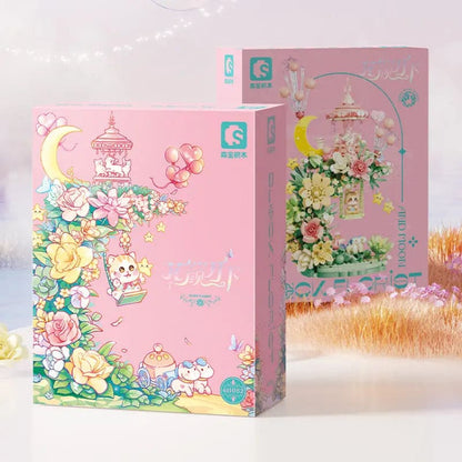 Kawaii Aesthetic Y2K Cute Fairy Flower Moon Building Block MK Kawaii Store