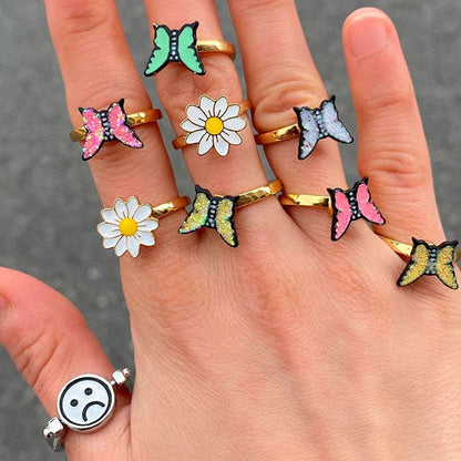 Flower Opening Ring - Adjustable - ring