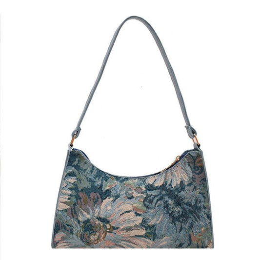 Flower Painting Baguette Bag - Handbags