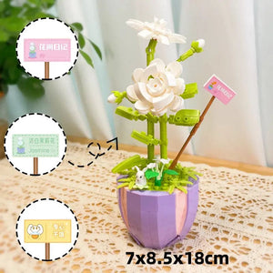 Kawaii Aesthetic Y2K Cute Fairy Flower Pot Building Block MK Kawaii Store
