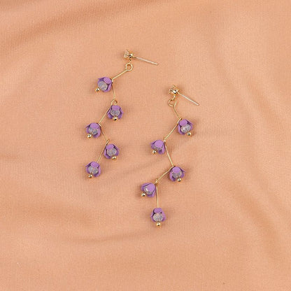 Flower Resin Dangle Earring