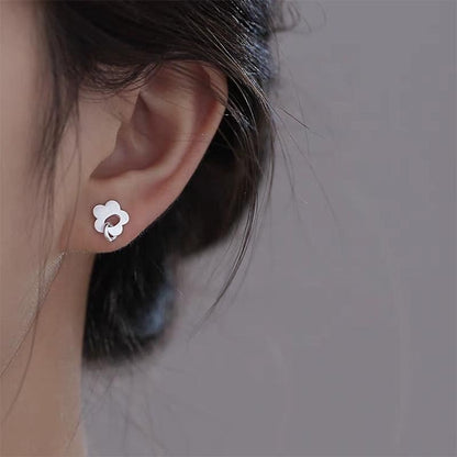 Flower S925 Sterling Silver Stud Earring