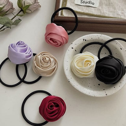 Flower Satin Hair Tie