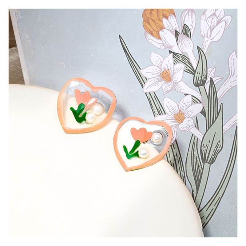 Flower Stud Earring / Drop Earring