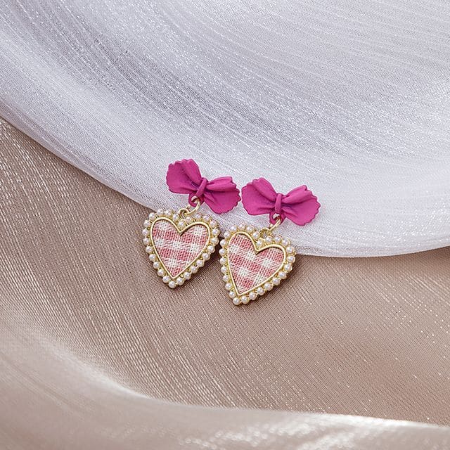 Flower Stud Earring / Drop Earring - E4697-1 - 1 Pair