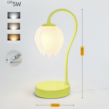 Flower Tulip Night Light - Green