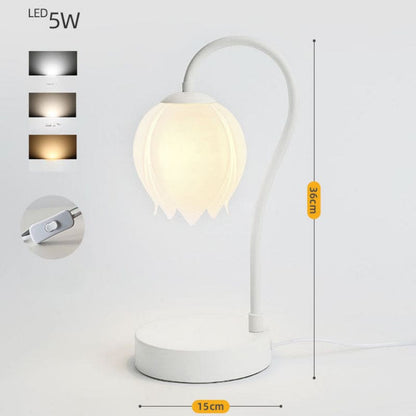 Flower Tulip Night Light - White