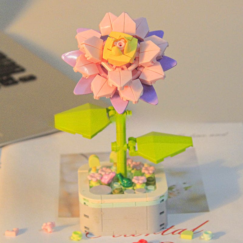 Flowers Plants Compatible Building Block - Pink epiphylla