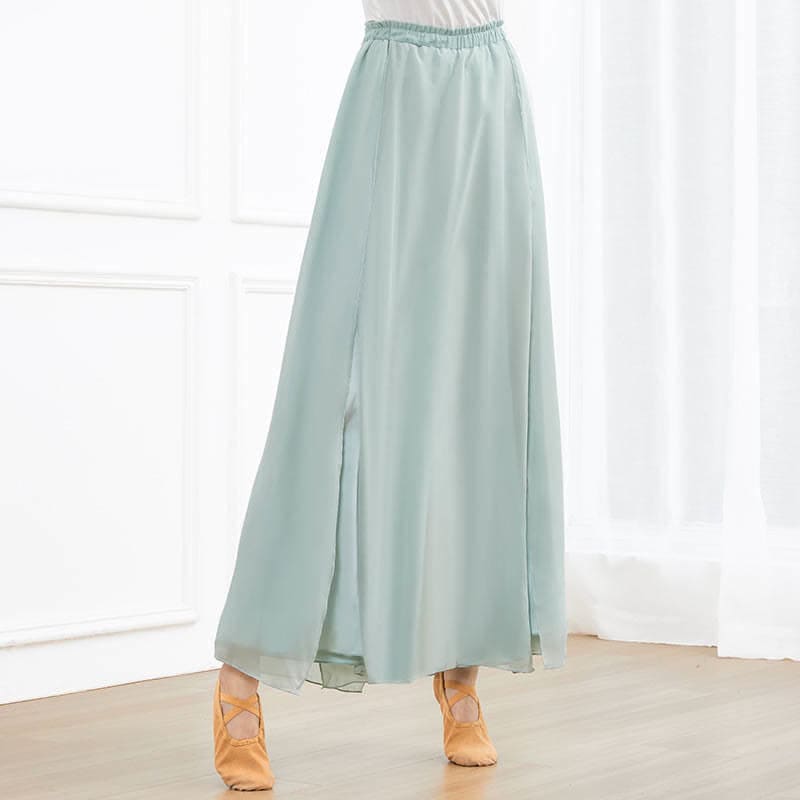 Flowy Chiffon Split Wide Leg Pants