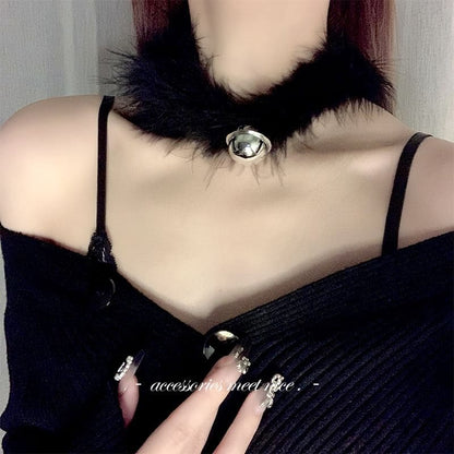 Fluffy Bell Choker