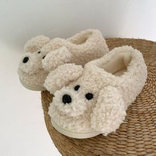 Fluffy Cartoon Home Slippers - One Size Smaller - Covered