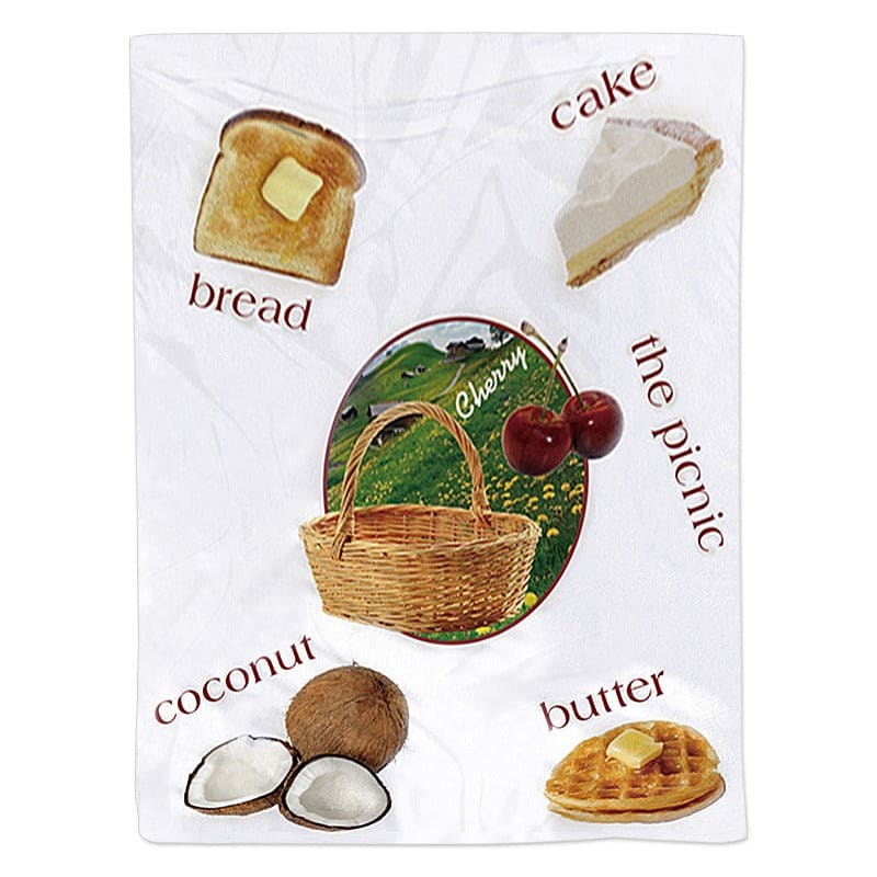 Food Print Throw Blanket - S / Picnic - Home Decor