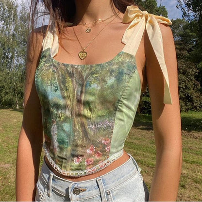 Forest Fairy Corset Top - Tops