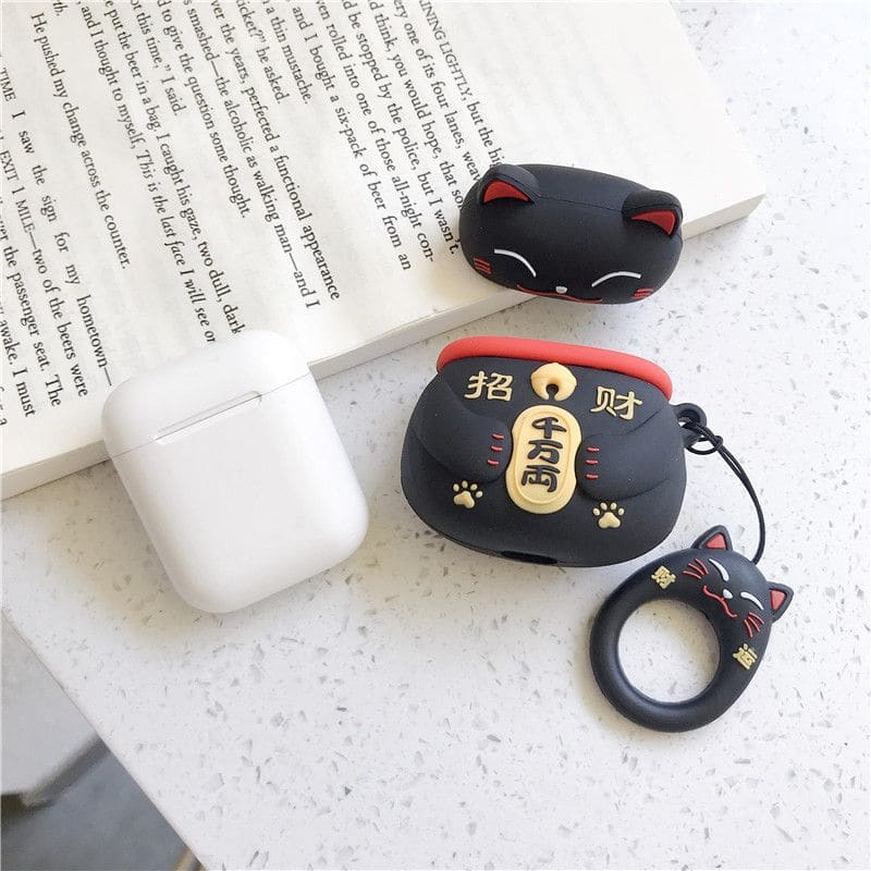 Fortune Cat AirPods Earphone Case Skin