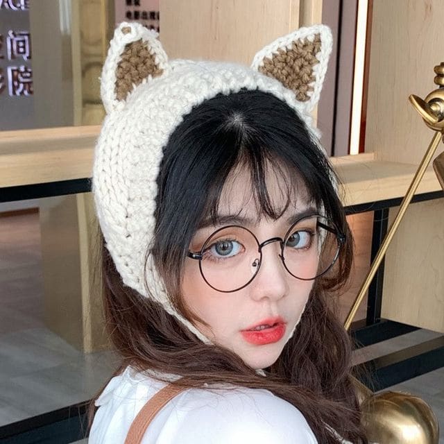 Fox Ear Knit Beanie